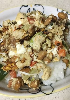鶏そぼろ納豆丼-レシピのメイン写真