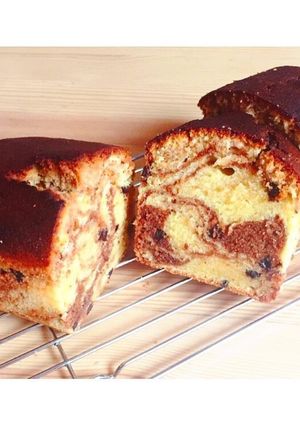 マーブルチョコレートパウンドケーキ-レシピのメイン写真
