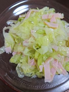 レタスとハムのサラダ♪-レシピのメイン写真