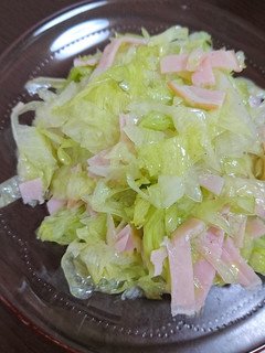 レタスとハムのサラダ♪-レシピのメイン写真