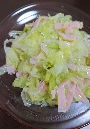 レタスとハムのサラダ♪-レシピのメイン写真