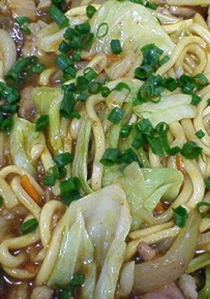 ホルモンDE焼きうどん-レシピのメイン写真