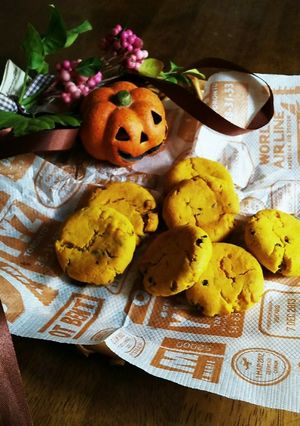 袋とHMで簡単！スイートかぼちゃクッキー-レシピのメイン写真