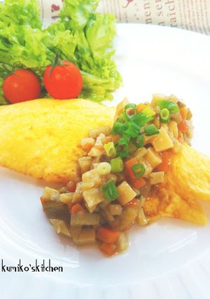 こぶおろしで根菜オムレツ-レシピのメイン写真