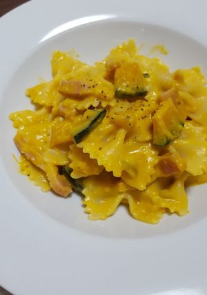 簡単！濃厚☆南瓜とベーコンのパスタ-レシピのメイン写真