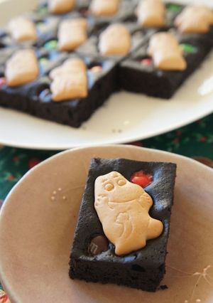 クリスマスおやつに＊ビスケットブラウニー-レシピのメイン写真