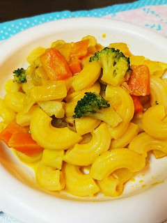 離乳食後期カボチャとブロッコリーのパスタ-レシピのメイン写真