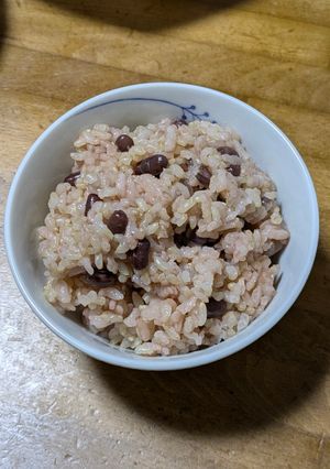玄米で小豆ごはん-レシピのメイン写真