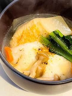 小松菜と手羽先のお雑煮-レシピのメイン写真