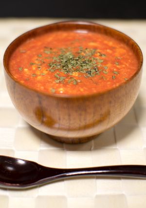 超簡単3分!トマトと卵のあったかスープ♪-レシピのメイン写真