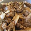 豚肉とキノコのどんぶり
