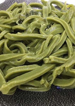 お茶がぎゅっと詰まったあらびき茶うどん-レシピのメイン写真