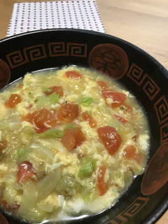 ふんわり☆トマたまレタスのとろみ麺♪-レシピのメイン写真