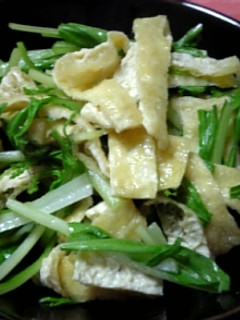 水菜の炊きもの-レシピのメイン写真