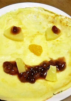 小学生と、クレープに乗せてハロウインを-レシピのメイン写真
