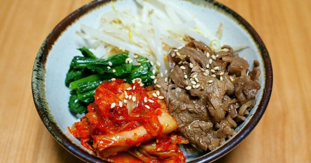 簡易ビビンバ丼 by h13i32maru 【クックパッド】 簡単おいしいみんなの