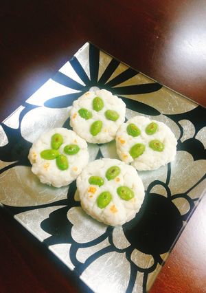 お弁当に枝豆のはんぺん焼き-レシピのメイン写真