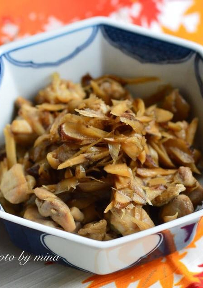 鶏肉とごぼうの甘辛炒め-レシピのメイン写真