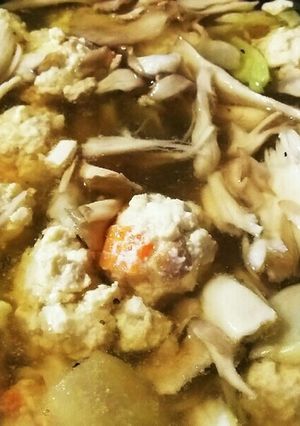 鶏ミンチと豆腐で☆つくねのスープ-レシピのメイン写真
