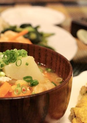豚汁からのキムチ豚汁-レシピのメイン写真