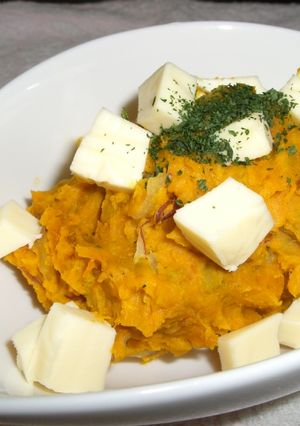 おやつのように甘いかぼちゃサラダ-レシピのメイン写真