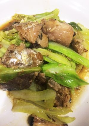 鯖缶とキャベツで簡単マヨ炒め-レシピのメイン写真