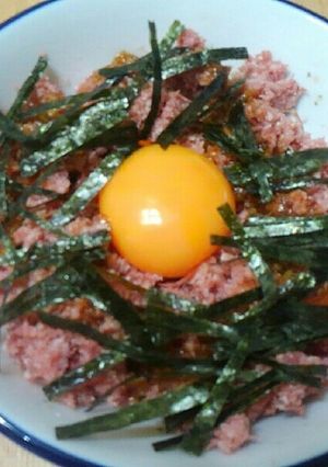 簡単おつまみ　コンビーフユッケ-レシピのメイン写真