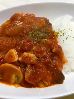 トマト缶で作るルーなしハヤシライス!-レシピのメイン写真