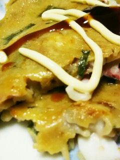 お酒が美味しい!イカニラお好み焼♪-レシピのメイン写真