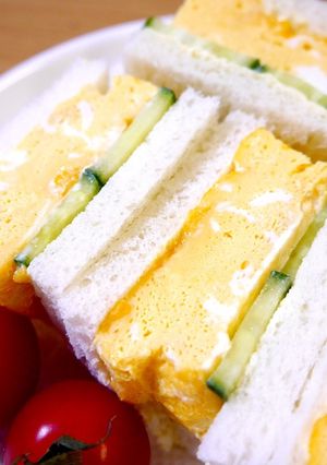レンジで簡単☆厚焼きたまごサンド-レシピのメイン写真