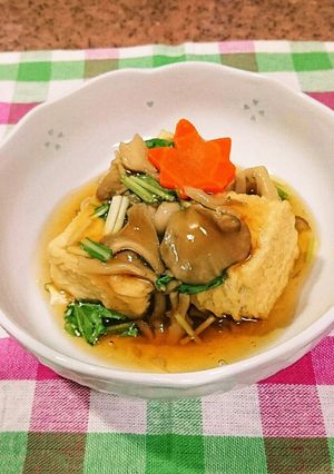 簡単揚げ出し豆腐。秋バージョン☆-レシピのメイン写真