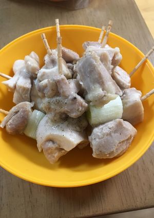 爪楊枝で塩焼き鳥-レシピのメイン写真