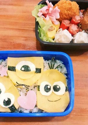 ☆キャラ弁 ミニオンズ 3人組-レシピのメイン写真