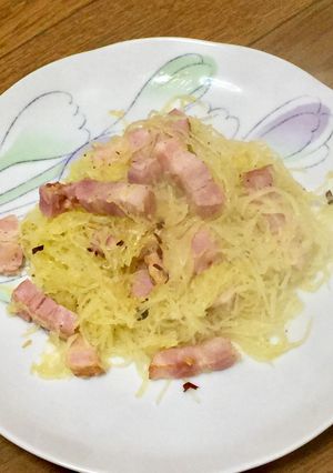 そうめん瓜のペペロンチーノ-レシピのメイン写真