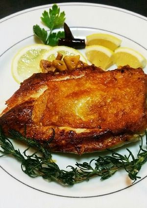 皮パリパリで美味しい鶏胸肉ハーブグリル-レシピのメイン写真