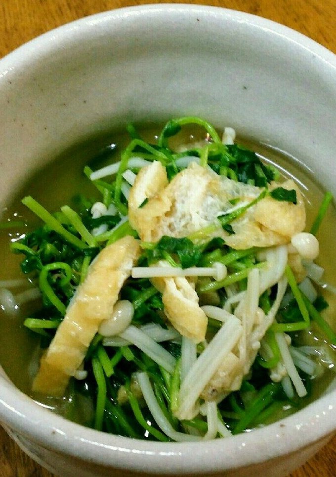 豆苗とえのきの煮浸し-レシピのメイン写真