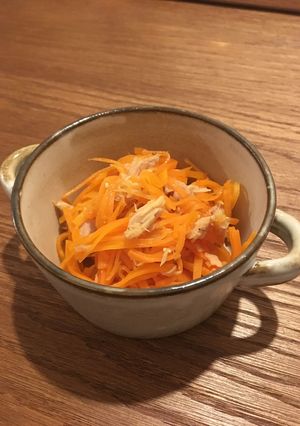 ニンジンとツナの簡単和え物(ゴマ)-レシピのメイン写真