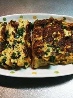 ニラ卵焼き-レシピのメイン写真