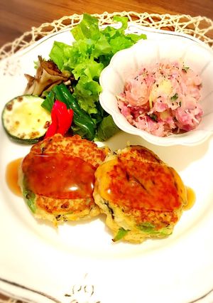 動物性不使用♡ひよこ豆のハンバーグ-レシピのメイン写真