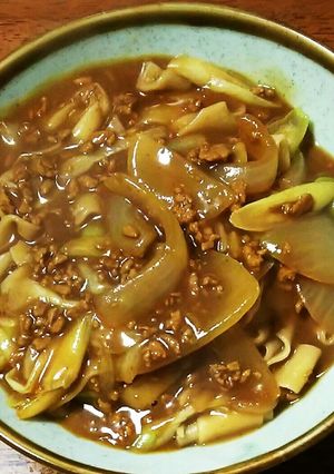 キーマカレーで!ぺろっこカレーうどん-レシピのメイン写真
