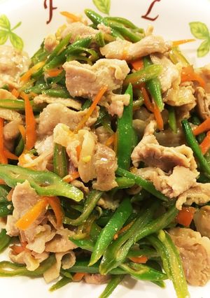 簡単♪ささげ豆の炒め物-レシピのメイン写真