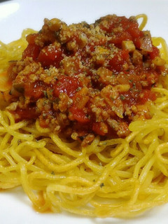 焼きそば麺で♪揚げ焼きボロネーゼパスタ-レシピのメイン写真