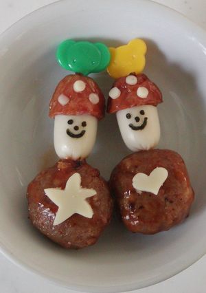 ソーセージきのこ　☆キャラ弁のおかず☆-レシピのメイン写真