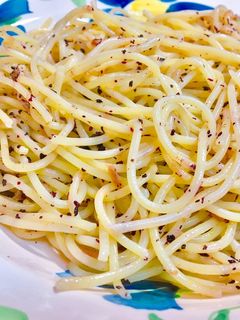 混ぜて簡単パスタ②(ゆかり&マヨネーズ)-レシピのメイン写真