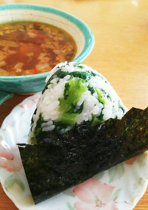 おいしい菜飯のおにぎり。-レシピのメイン写真