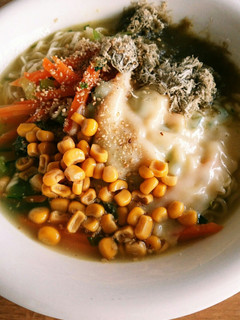簡単★チーズととろろ昆布のとろみラーメン-レシピのメイン写真
