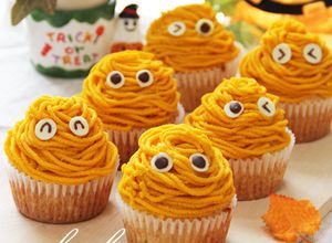 かぼちゃモンブランカップケーキ-レシピのメイン写真