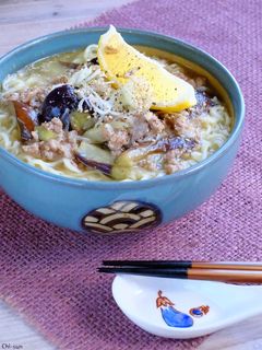 とろ~り♡ネギ塩レモン麻婆茄子ラーメン!-レシピのメイン写真
