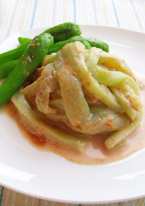 レンジ蒸しなすの胡麻みそ和え-レシピのメイン写真