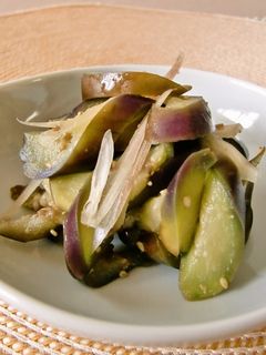 秋なすとみょうがの和え物-レシピのメイン写真